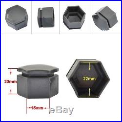 20x Grey Tyre Wheel Nut Caps Bolts Locking Covers 22mm for Opel Insignia 08-16
