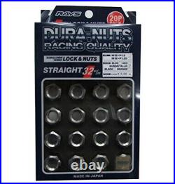 20x Rays Wheel Lug Nuts Dura Lock Nut Set 32mm For 5H GM M12xP1.5 (12x1.5)