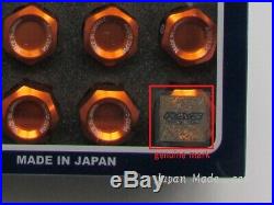 20x Rays Wheel Lug Nuts Dura Lock Nut Set 42mm For 5H Orange M12xP1.5 (12x1.5)