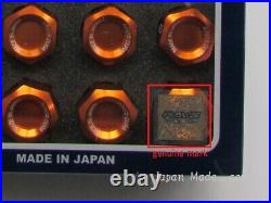 20x Rays Wheel Lug Nuts Dura Lock Nut Set 42mm For 5H Orange M12xP1.5 (12x1.5)