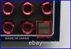 20x Rays Wheel Lug Nuts Dura Lock Nut Set 42mm For 5H Red M12xP1.5 (12x1.5)