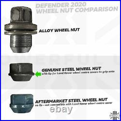 20x wheel nuts for steel rims for Defender 2020 L663 Genuine LR129123 stud 18