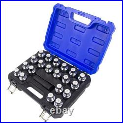 21PCS Tire Wheel Lock Anti-Theft Screw Lug Nut Removal Key Socket For Audi