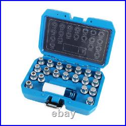21PC Locking Wheel Bolt Lug Nut Key Removal Socket Set for BMW and Mini Series
