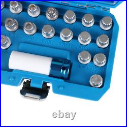 21PC Locking Wheel Bolt Lug Nut Key Removal Socket Set for BMW and Mini Series