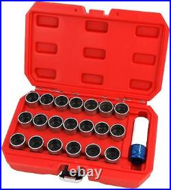 21Pcs Bmw Locking Wheel Nut Stud Remover Tool Kit