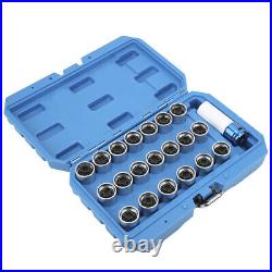 21Pcs Set Wheel Locking Lug Nut Key Set Remover Installation AntiTheft Kit For