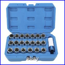 21Pcs Wheel Locking Lug Nut Key Set Remover Installation AntiTheft Kit For E12