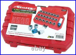 21pc Locking Wheel Nut Remover Socket Set Master for Audi 1/2in Drive