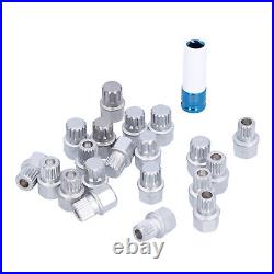 21pcs Wheel Lock Lug Nuts Screw Remover Removal Tool Set For E12 E21 E23 E24