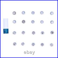 21pcs Wheel Lock Lug Nuts Screw Remover Removal Tool Set For E12 E21 E23 E24