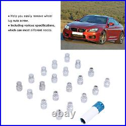 21pcs Wheel Lock Lug Nuts Screw Remover Removal Tool Set For E12 E21 E23 E24