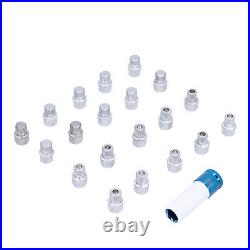 21pcs Wheel Lock Lug Nuts Screw Remover Removal Tool Set For E12 E21 E23 E24