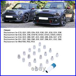 21pcs Wheel Lock Lug Nuts Screw Remover Removal Tool Set For E12 E21 E23 E24
