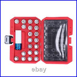 21pcs Wheel Lock Lug Nuts Screw Remover Removal Tool Set For E12 E21 E23 E24