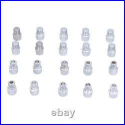 21pcs Wheel Lock Lug Nuts Screw Remover Removal Tool Set Replacement For