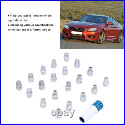 21pcs Wheel Lock Lug Nuts Screw Remover Removal Tool Set Replacement For