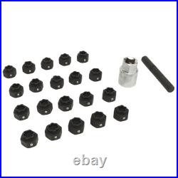 22Pcs Wheel Locking Nut Key Kit High Strength Rust Proof Wheel Lock Nut Scoket