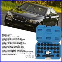 22Pcs Wheel Locking Nut Key Kit High Strength Rust Proof Wheel Lock Nut Scoket