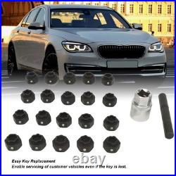 22Pcs Wheel Locking Nut Key Kit High Strength Rust Proof Wheel Lock Nut Scoket