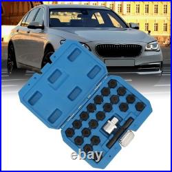 22Pcs Wheel Locking Nut Key Kit High Strength Rust Proof Wheel Lock Nut Scoket