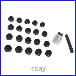 22Pcs Wheel Locking Nut Key Kit High Strength Rust Proof Wheel Lock Nut Scoket