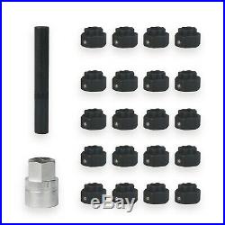 22 Pce Wheel Locking Key Set Audi Anti-Theft Wheel Rim Lug Nut Master Removal