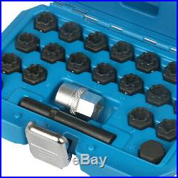 22 Pce Wheel Locking Key Set Audi Anti-Theft Wheel Rim Lug Nut Master Removal