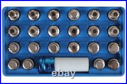 23 Piece Locking Wheel Nut Key Set For VAG Laser 6275
