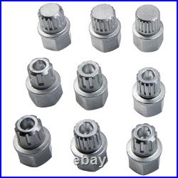 23pcs Locking Wheel Nut Key Stud Socket Remover Tool For Audi Vw Skoda Seat