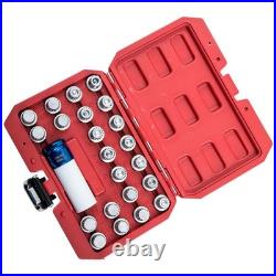 23x Locking Wheel Nut Master Key Set For Audi Volkswagen Vw Skoda Seat Lock Set