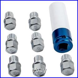 23x Locking Wheel Nut Master Key Set For Audi Volkswagen Vw Skoda Seat Lock Set