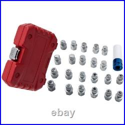 23x Locking Wheel Nut Stud Socket Remover Tool For Audi Volkswagen Lock Set