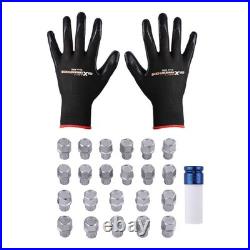 23x Master Locking Wheel Nut Key Set Stud Socket Remover For Audi Vw Seat Skoda