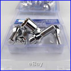 28mm Locking Alloy Wheel Bolts Studs Nuts Set M14x1.5 For VW Transporter T5