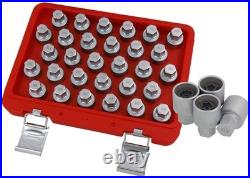 30pc Wheel Nut Key Set 1/2in Drive for Mercedes Locking Nuts Master 301-330