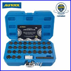 32pcs Anti-theft Wheel Screw Nut Lock Key Socket Removal Tool for Mercedes Benz