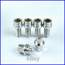 4+2 for AUDI A3 A4 A5 A6 Locking Wheel Nuts Bolts Studs Security Key Radius