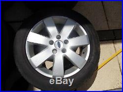 4 off 16 ford Mondeo Alloy wheels 5 stud with wheel nuts & locking nuts inc key