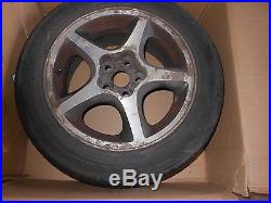 4 toyota celica coupe alloy wheels tyres and bolts, center caps, locking nuts ng8