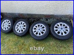 4 x 16 FORD TRANSIT CUSTOM LIMITED ALLOY WHEELS. New With Nuts And Locking Nuts