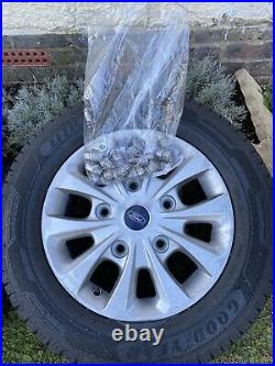 4 x 16 FORD TRANSIT CUSTOM LIMITED ALLOY WHEELS. New With Nuts And Locking Nuts