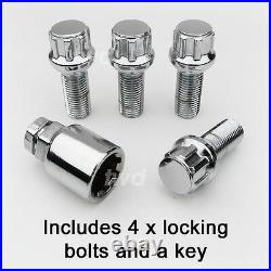 4 x ALLOY WHEEL LOCKING BOLTS FOR SKODA (M14x1.5) RADIUS SECURITY LUG NUTS R0b