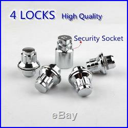 4 x HIGH QUALITY WHEEL LOCKING NUTS FOR TOYOTA SEAT SECURITY BOLTS LUGS(M12x1.5)