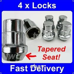 4 x TAPERED SEAT ALLOY WHEEL LOCKING NUTS FOR HONDA (M12x1.5) LUG BOLT V0b