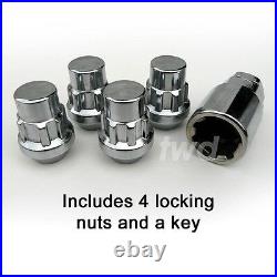 4 x TAPERED SEAT ALLOY WHEEL LOCKING NUTS FOR HONDA (M12x1.5) LUG BOLT V0b