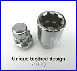 4 x TAPERED SEAT ALLOY WHEEL LOCKING NUTS FOR HONDA (M12x1.5) LUG BOLT V0b