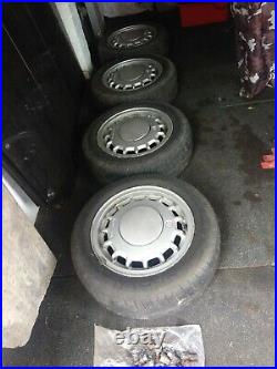 4 x VW GOLF JETTA ALLOY WHEELS and Tyres and locking wheel nuts and original