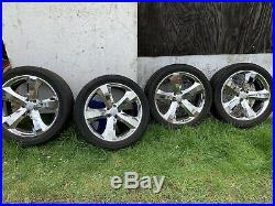 4x Chrome 21 alloy wheels With Wheel Nuts And Locking Wheel Nut
