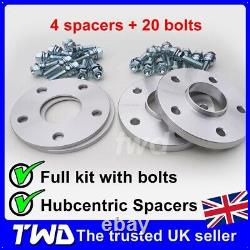 7mm 15mm ALLOY WHEEL SPACERS + BOLTS FOR PORSCHE 911 996 997 991 992 NUT SILVER